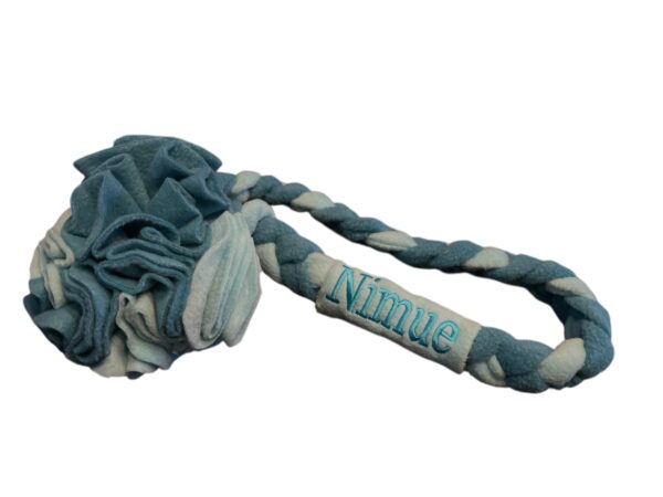 Snuffelbal met fleece touw - Afbeelding 2