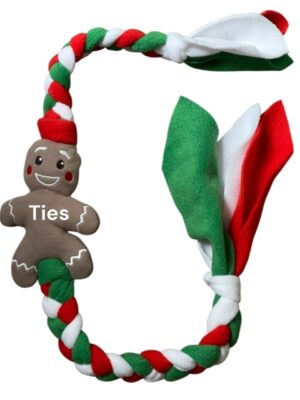 Fleecetouw met gingerbread poppetje